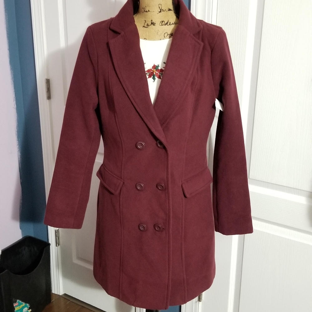 🌬 NEW Women's Classic Double Breasted Coat with Pockets - Picture 3 of 17